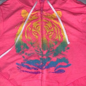 Junior’s Pink Tiger Hooded Jacket - Like New